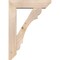 Ekena Millwork Olympic Slat Smooth Bracket w/ Offset Brace, Douglas Fir, 7 1/2"W x 30"D x 42"H BKT0806X30X42OLY06SDF - alternate 3